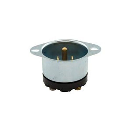 Main product image of Arrow Hart Straight Blade Flanged Inlet, #16-12 Awg 15A 125V, 5-15P, 2-Pole 3-Wire, 5278-BOX