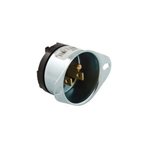 Main product image of Arrow Hart Straight Blade Flanged Inlet, #16-12 Awg 15A 125V, 5-15P, 2-Pole 3-Wire, 5278-BOX