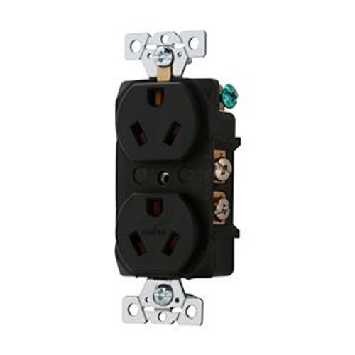 Main product image of Arrow Hart Industrial Duplex Receptacle, #14-10 Awg 15A, 277V, Brown, 7-15R, Duplex, 5302B