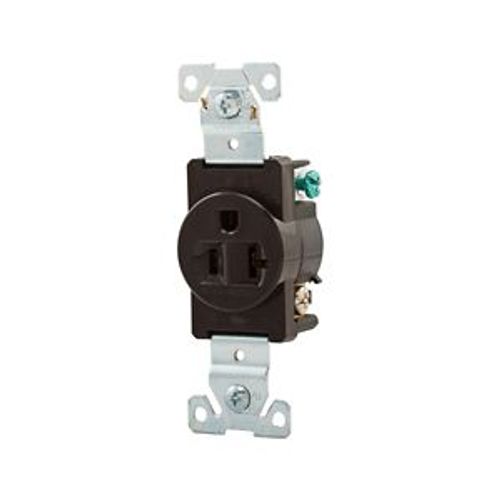 Main product image of Arrow Hart Extra Heavy-Duty Industrial Single Receptacle, #14-10 Awg 20A 125V, Brown, 5-20R, 5361B