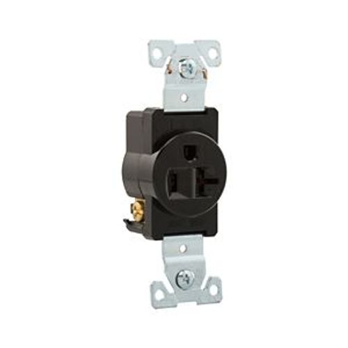 Main product image of Arrow Hart Extra Heavy-Duty Industrial Single Receptacle, #14-10 Awg 20A 125V, Black, 5-20R, 5361BK