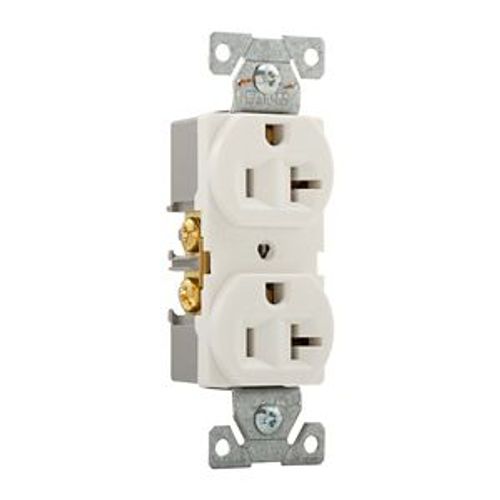 Main product image of Arrow Hart Heavy-Duty Industrial Duplex Receptacle, #14-10 Awg 20A 125V, White, 5-20R, Duplex, 5362W