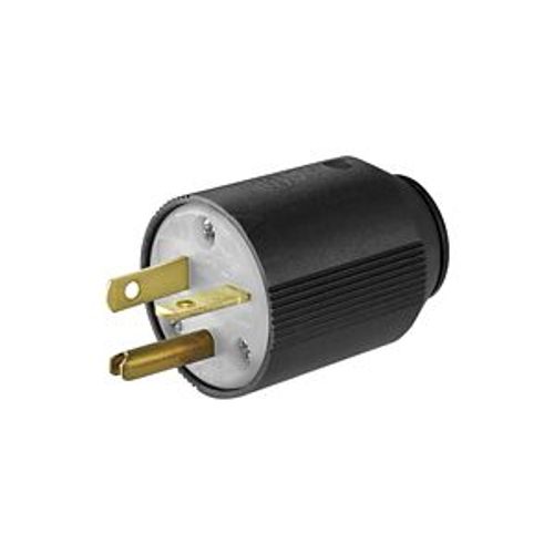 Main product image of Arrow Hart Auto Grip Straight Blade Plug, #16-12 Awg 20A 125V, 5-20P, 2-Pole 3-Wire, 0.33-0.66", 5366NHG