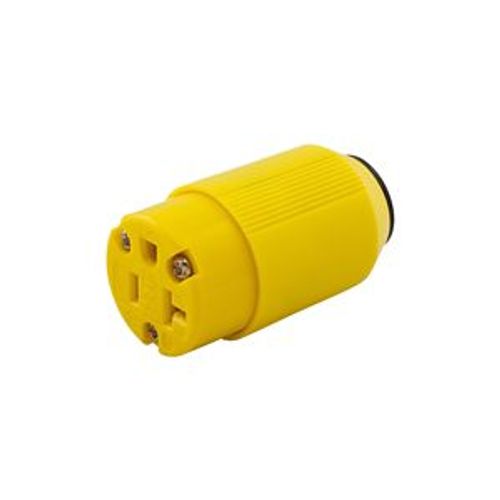 Main product image of Arrow Hart Corrosion Resistant Straight Blade Connector, #16-12 Awg 20A 125V, 2-Pole 3-Wire, 5369NCR