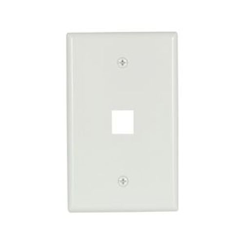 Main product image of Modular Wallplate, 1 Port Modular, Midsize, Wh, 5510W-MSP