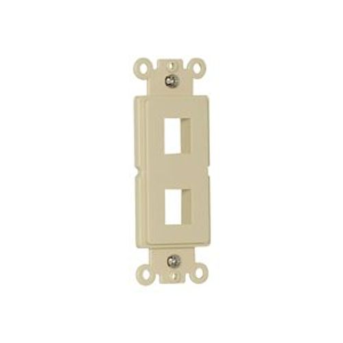 Main product image of Modular Mounting Strap, 2-Port, Residential Communications, Ivory, Flush Mount, 110 Style, 5522-5EV