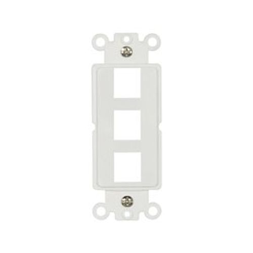 Main product image of Modular Mounting Strap, 3-Port, Residential Communications, Flush Mount Modular, 110 Style, 5523-5EW