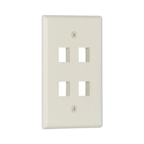 Main product image of Modular Wallplate, 4 Port Modular, Midsize, La, 5540LA-MSP