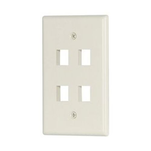 Main product image of Modular Wallplate, 4 Port Modular, Midsize, La, 5540LA-MSP