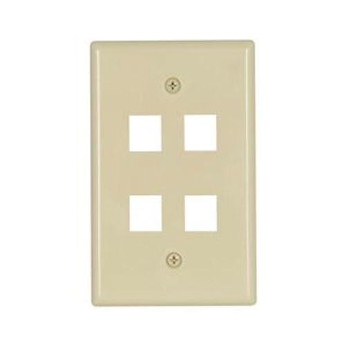 Main product image of Modular Wallplate, 4 Port Modular, Midsize, Iv, 5540V-MSP