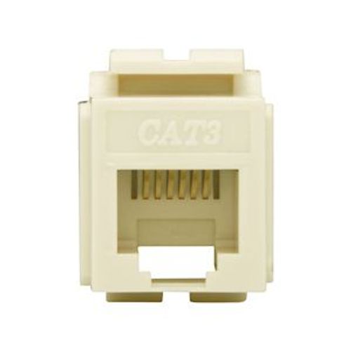 Main product image of Modular Data Jack, Light Almond, 6-Position, 6-Conductor, Usdoc, Category 3 Rj11, 5547-3ELA