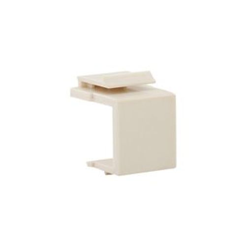 Main product image of Modular Jacks & Adapters, Blank Insert, Residential Data & Connectivity, Snap-In, Light Almond, 5550-5ELA