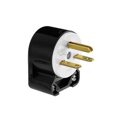 Main product image of Straight Blade Angled Plug, #18-12 Awg 15A, 250V w/ Thermoplastic Housing, 6-15P, 2-Pole 3-Wire, 5666AN