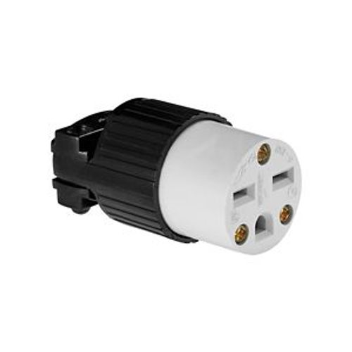 Main product image of Straight Blade Connector, #18-12 Awg 15A, 250V, 2 Pole, 3 Wire, 0.38-1"" Dia., 5669