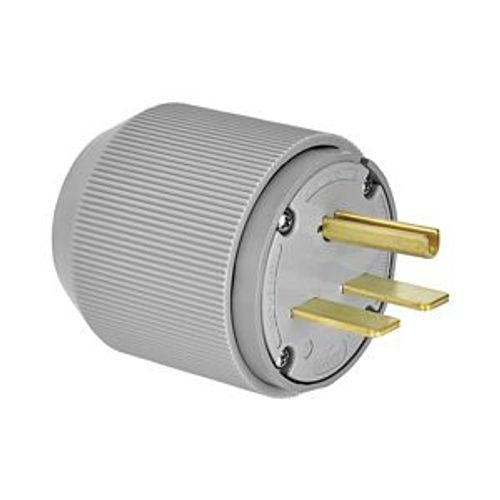 Main product image of Arrow Hart Extra Heavy-Duty Auto Grip Plug, #12-4 Awg 30A, 250V, Gray, 6-30P, 2-Pole 3-Wire, 5701N