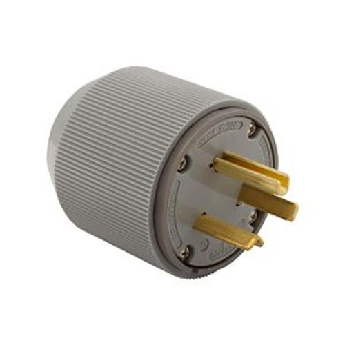 Main product image of Arrow Hart Extra Heavy-Duty Auto Grip Plug, #12-4 Awg 30A, 277V, Gray, 7-30P, 2-Pole 3-Wire, 5703N