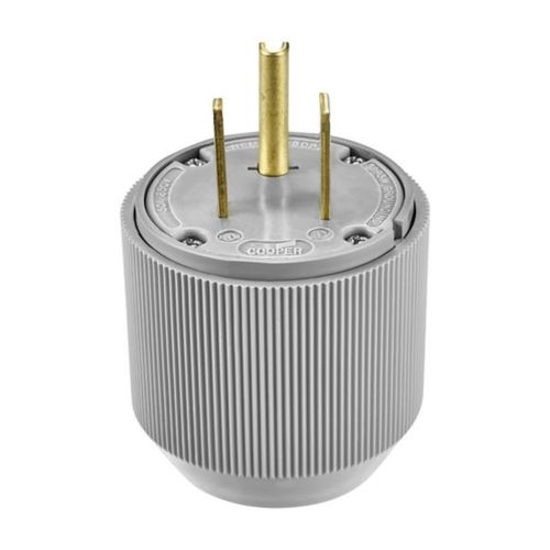 Main product image of Arrow Hart Extra Heavy-DutyAuto Grip Plug, #12-4Awg 50A, 250V, Gray, 6-50P, 2-Pole 3-Wire, 5710N