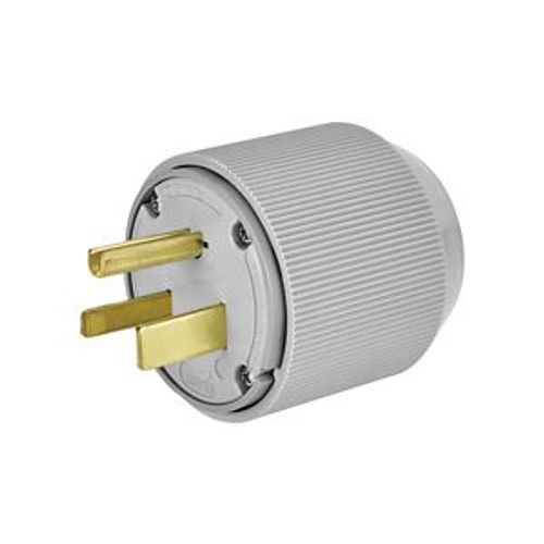 Main product image of Arrow Hart Extra Heavy-DutyAuto Grip Plug, #12-4Awg 50A, 250V, Gray, 6-50P, 2-Pole 3-Wire, 5710N