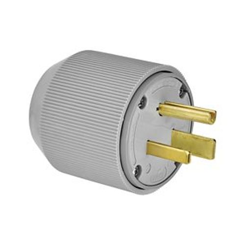 Main product image of Arrow Hart Extra Heavy-DutyAuto Grip Plug, #12-4Awg 50A, 250V, Gray, 6-50P, 2-Pole 3-Wire, 5710N