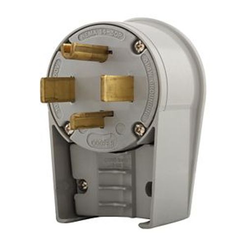 Main product image of Arrow Hart Extra Heavy-Duty Angled Plug, #12-4 Awg 30A, 125/250V, Gray, 14-30P, 3-Pole, 4-Wire, 5732AN