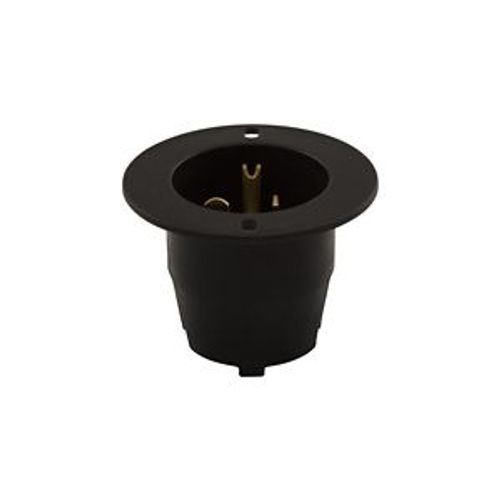 Main product image of Arrow Hart Straight Blade Flanged Inlet, #14 Awg 20A, 125V, 5-20P, 2-Pole 3-Wire, Clamp, 5778C