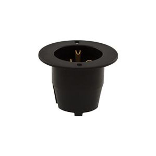 Main product image of Arrow Hart Straight Blade Flanged Inlet, #18-10 Awg 20A, 250V, 6-20P, 2-Pole 3-Wire, Clamp, 5878C