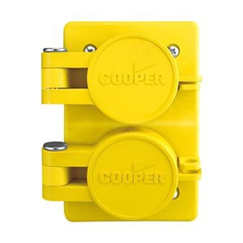 Main product image of Arrow Hart Watertight Straight Blade Duplex Receptacle, #18-10 Awg 20A, Panel 125V, 60W33DPLX