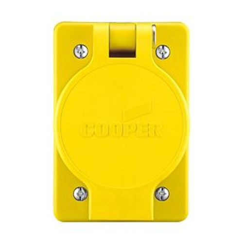 Main product image of Arrow Hart Watertight Straight Blade Single Receptacle, #18-10 Awg 15A, Panel 125V, 60W47