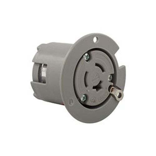 Main product image of Arrow Hart Locking Flanged Outlet, Industrial, Two-Pole, Three-Wire, 6206CL