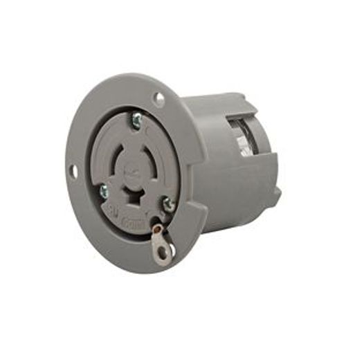 Main product image of Arrow Hart Locking Flanged Outlet, Industrial, Two-Pole, Three-Wire, 6206CL