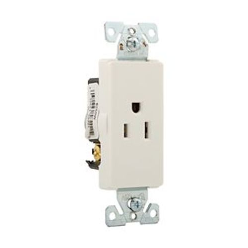 Main product image of Heavy-Duty Industrial Single Receptacle, #14-10 Awg 15A 125V Face, Pvc Base, Bulk, 6250W-BU