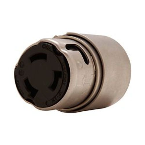 Main product image of Corrosion Resistant Locking Connector, #12-6Awg, 50A, Marine, 125/250V,Armored, 3-Pole, 4-Wire, 63CR64