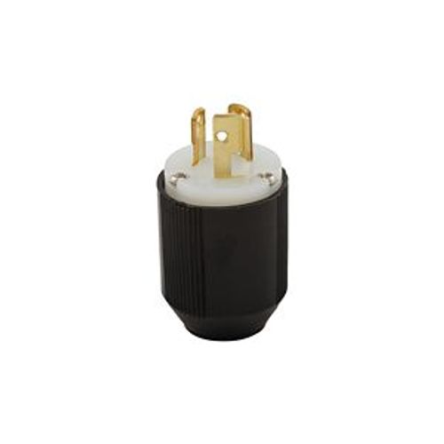 Main product image of Auto Grip Locking Plug, #16-12 Awg, 15A, 250V, Side Wiring, Armored, L6-15, 2-Pole, 3-Wire, 6565N