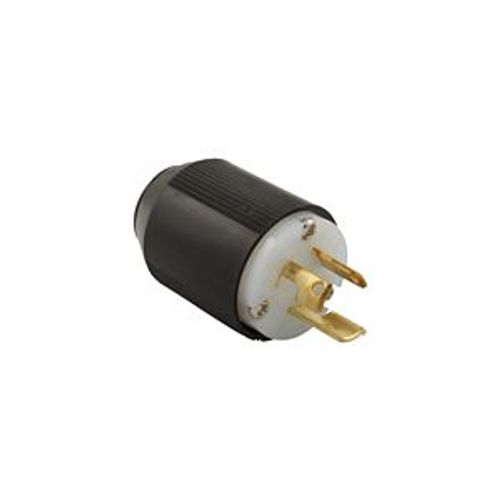 Main product image of Auto Grip Locking Plug, #16-12 Awg, 15A, 250V, Side Wiring, Armored, L6-15, 2-Pole, 3-Wire, 6565N