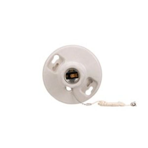Main product image of Lampholder, 3.25" Box Mounting, Keyless Switch, Pull Chain, #14 -10 Awg, Porcelain, 250V, 660W, 659-SP
