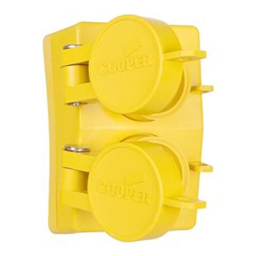 Main product image of Arrow Hart Watertight Locking Receptacle, #14-10 Awg 15A 125V, Black, Duplex, 2-Pole 3-Wire, 65W47DPLXBK