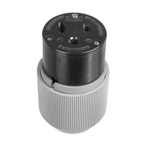 Main product image of Arrow Hart Extra Heavy-DutyAuto Grip Connector, #12-4Awg 50A 125V, 5-50R, 2-Pole 3-Wire, 6711N