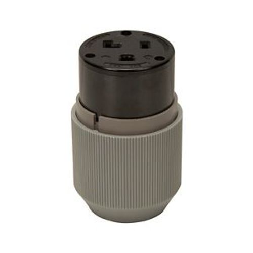 Main product image of Arrow Hart Extra Heavy-Duty Auto Grip Connector, #12-4 Awg 30A 125V, 5-30R, 2-Pole 3-Wire, 6716N