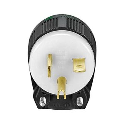 Main product image of Arrow Hart Safety Grip Straight Blade Angled Plug, #18-12 Awg 20A 125V, 2-Pole 3-Wire, 1-1/2", 6765HG