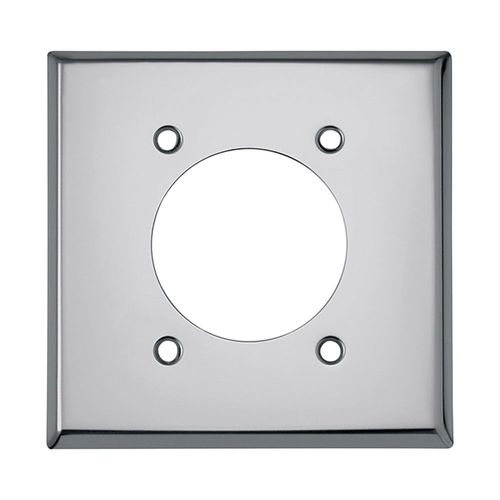 Main product image of 2-Gang 2.15" Dia. Arrow Hart Surface Mount Receptacle, Steel - Silver