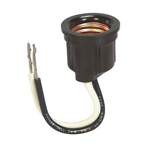 Main product image of Lampholder, Medium Base, Black, Phenolic, 250V, 660W, Wire Leads 271106, 722-BOX