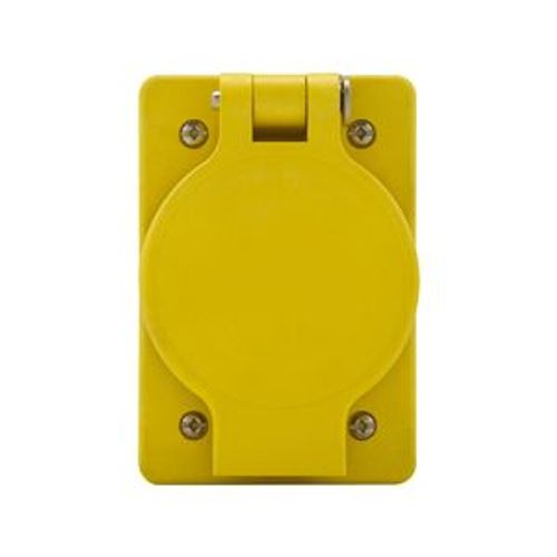 Main product image of Arrow Hart Watertight Locking Receptacle, #14-8 Awg, 20A, 125/250V, Black, 3-Pole, 3-Wire, 7314RWBK