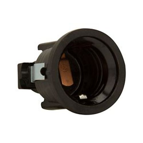 Main product image of Lampholder, Snap-In Mounting, Weatherproof, Sign & Score Board, #14-12 Awg, Black 250V, 660W, 732-3-BU