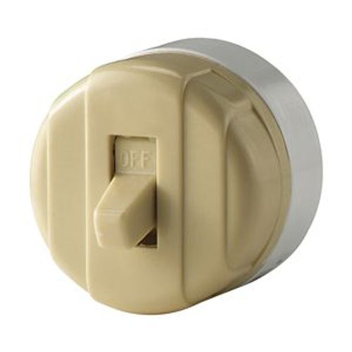 Main product image of Standard Grade Switch, Switch, 10A, Wall, 125/250V, Side Wire, Toggle, Ivory, 1-Pole, 735V-BOX