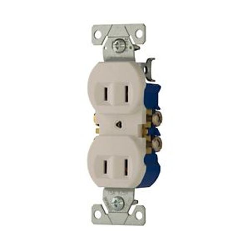 Main product image of Residential Grade Duplex Receptacle, #14-12 Awg 15A, 125V, Side Wire, White, 1-15R, Duplex, 736W-BOX