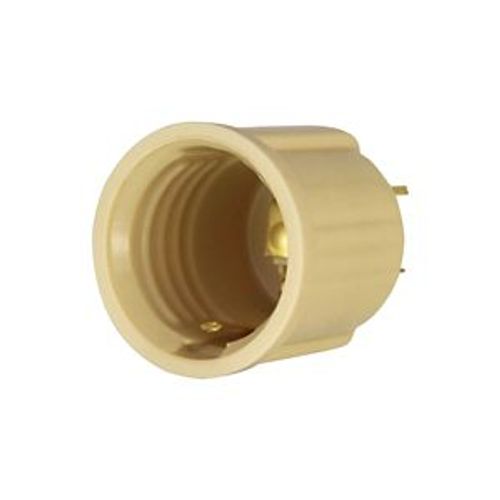 Main product image of Outlet Adapter, One Outlet To One Socket, Polarized, 125V, Medium Base, Ivory, 738V-BOX