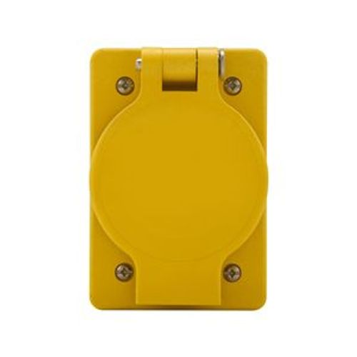 Main product image of Arrow Hart Watertight Locking Receptacle, #14-8 Awg, 20A, 120/208V, Black, 4-Pole, 4-Wire, 7413RWBK