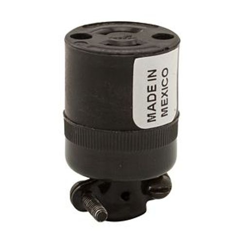 Main product image of Safety Grip Locking Connector, #16-12 Awg, 15A, 125V, Side Wiring, Black, 2-Pole, 2-Wire, 7427N