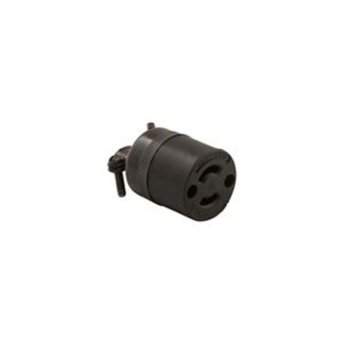 Main product image of Safety Grip Locking Connector, #16-12 Awg, 15A, 125V, Side Wiring, Black, 2-Pole, 2-Wire, 7427N