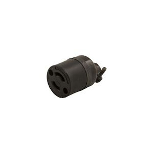 Main product image of Safety Grip Locking Connector, #16-12 Awg, 15A, 125V, Side Wiring, Black, 2-Pole, 2-Wire, 7427N